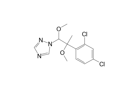 1H-1,2,4-Triazole, 1-[2-(2,4-dichlorophenyl)-1,2-dimethoxypropyl]-, (R*,R*)-