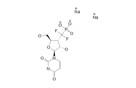1-N-(3-DEOXY-3-(DIHYDROXYPHOSPHONO)-DIFLUOROMETHYL-BETA-D-RIBOFURANOSYL)-URACIL-DISODIUM-SALT