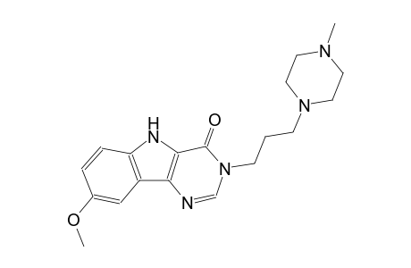 8-methoxy-3-[3-(4-methyl-1-piperazinyl)propyl]-3,5-dihydro-4H-pyrimido[5,4-b]indol-4-one