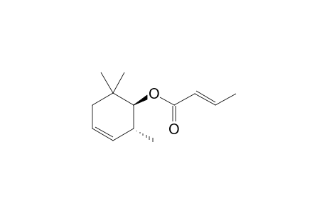 (1S*,2R*)-2,6,6-trimethylcyclohex-3-en-1-yl (E)-but-2-enoate
