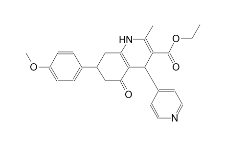 3-quinolinecarboxylic acid, 1,4,5,6,7,8-hexahydro-7-(4-methoxyphenyl)-2-methyl-5-oxo-4-(4-pyridinyl)-, ethyl ester