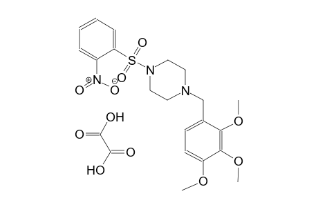 1-((2-nitrophenyl)sulfonyl)-4-(2,3,4-trimethoxybenzyl)piperazine oxalate