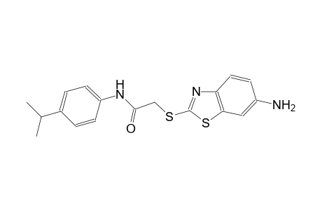 acetamide, 2-[(6-amino-2-benzothiazolyl)thio]-N-[4-(1-methylethyl)phenyl]-