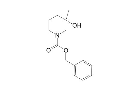 (phenylmethyl) 3-methyl-3-oxidanyl-piperidine-1-carboxylate