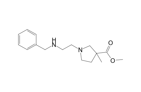 1-[2-(benzylamino)ethyl]-3-methyl-pyrrolidine-3-carboxylic acid methyl ester