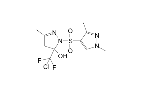 5-[chloro(difluoro)methyl]-1-[(1,3-dimethyl-1H-pyrazol-4-yl)sulfonyl]-3-methyl-4,5-dihydro-1H-pyrazol-5-ol