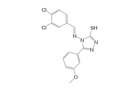 4-{[(E)-(3,4-dichlorophenyl)methylidene]amino}-5-(3-methoxyphenyl)-4H-1,2,4-triazole-3-thiol