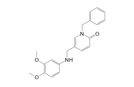 1-Benzyl-5-(((3,4-dimethoxyphenyl)amino)methyl)pyridin-2(1H)-one