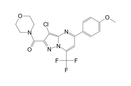 pyrazolo[1,5-a]pyrimidine, 3-chloro-5-(4-methoxyphenyl)-2-(4-morpholinylcarbonyl)-7-(trifluoromethyl)-