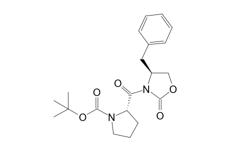 tert-Butyl (S)-2-[(S)-4-Benzyl-2-oxo-1,3-oxazolidin-3-ylcarbonyl]pyrrolidine-1-carboxylate