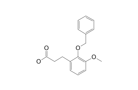 3-(2-Benzyloxy-3-methoxyphenyl)propanoic acid