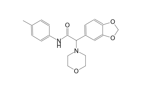 4-morpholineacetamide, alpha-(1,3-benzodioxol-5-yl)-N-(4-methylphenyl)-