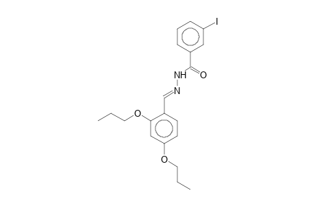 N'-[(E)-(2,4-Dipropoxyphenyl)methylidene]-3-iodobenzohydrazide