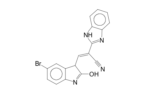 2-(2-Benzimidazolyl)-3-(5-bromo-2-hydroxy-3H-indol-3-yl)acrylonitrile