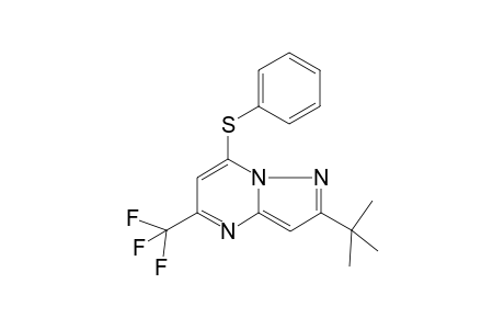 Pyrazolo[1,5-a]pyrimidine, 2-tert-butyl-5-trifluoromethyl-7-phenylthio-
