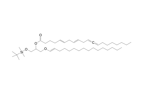 3-(t-butyldimethylsilyloxy)-1-(hexadec-1-enyloxy)-2-glyceryl 5,8,11,12-eicostetraenoate