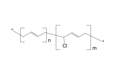 Butadiene-1-chlorobutadiene copolymer, partly hydrolyzed