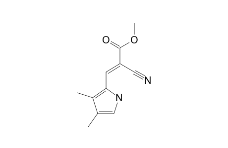 Methyl-E-3-(3,4-dimethyl-pyrrol-5-yl)-2-cyanopropenoate