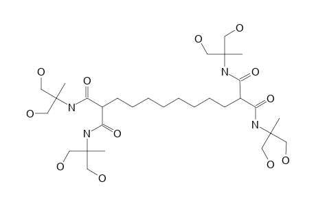 N,N',N'',N'''-TETRAKIS-[1,1-BIS-(HYDROXYMETHYL)-ETHYL]-1,1,10,10-DECANETETRACARBOXAMIDE