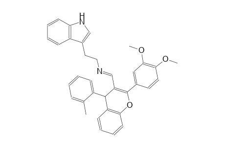 N-{(E)-[2-(3,4-dimethoxyphenyl)-4-(2-methylphenyl)-4H-chromen-3-yl]methylidene}-2-(1H-indol-3-yl)ethanamine