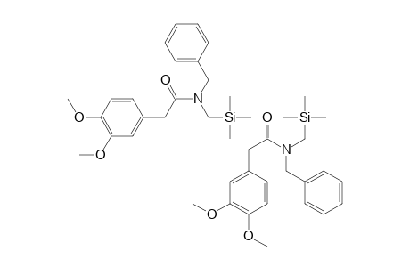 N-BENZYL-N-[TRIMETHYLSILYLMETHYL]-3,4-DIMETHOXYPHENYLACETAMIDE