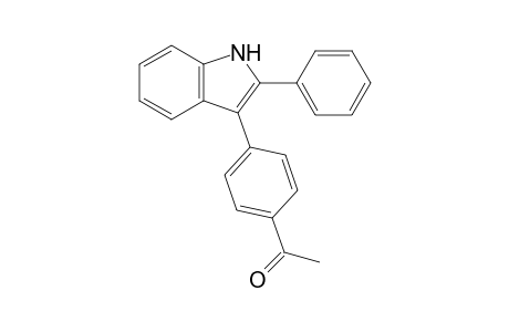 1-[4-(2-phenyl-1H-indol-3-yl)phenyl]ethanone