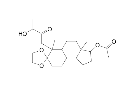 2-Butanone, 1-[3-(acetyloxy)dodecahydro-3a,6-dimethylspiro[7H-benz[e]indene-7,2'- [1,3]dioxolan]-6-yl]-3-hydroxy-