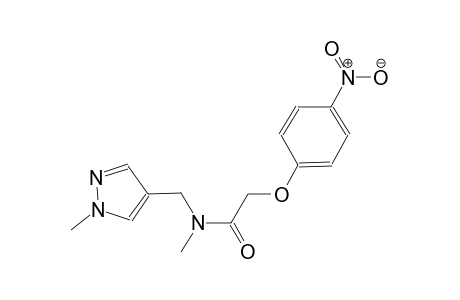 N-methyl-N-[(1-methyl-1H-pyrazol-4-yl)methyl]-2-(4-nitrophenoxy)acetamide