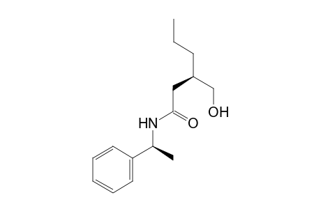(3R)-3-(hydroxymethyl)-N-[(1S)-1-phenylethyl]hexanamide