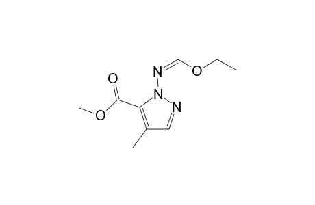 Methyl 1-[(ethoxymethylene)amino]-4-methyl-1,2-pyrazole-5-carboxylate