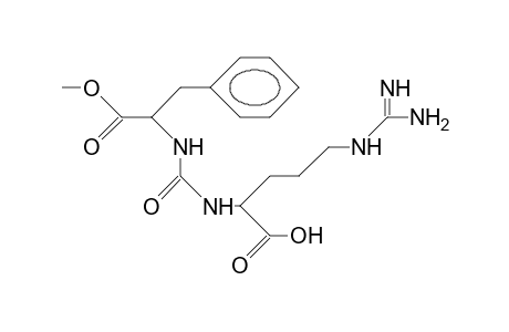 N-([S]-1-Carboxymethyl-2-phenyl-ethyl)-carbamoyl-L-arginine B, compound 10