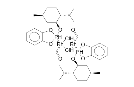 MU-DICHLORO-BIS(RHODIUMCARBONYLPYROCATECHINEMENTHYLPHOSPHITE)