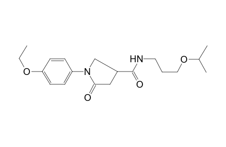 Pyrrolidine-3-carboxamide, 1-(4-ethoxyphenyl)-N-[3-(isopropoxy)propyl]-5-oxo-