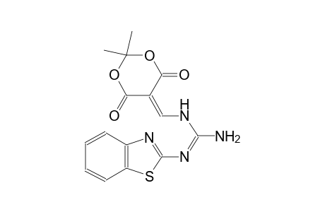 N''-(1,3-benzothiazol-2-yl)-N-[(2,2-dimethyl-4,6-dioxo-1,3-dioxan-5-ylidene)methyl]guanidine