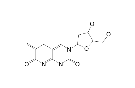 3.beta.-D-(2'-Deoxyribofuranosyl)-5,6-dihydro-6-methylene-2,7-dioxopyrido-[2,3-D]-pyrimidine