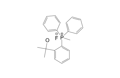 METHYLDIPHENYL-[2-(1-METHYL-1-HYDROXYMETHYL)-PHENYL]-PHOSPHONIUM-FLUORIDE