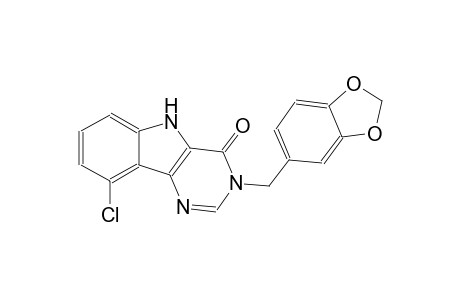 3-(1,3-benzodioxol-5-ylmethyl)-9-chloro-3,5-dihydro-4H-pyrimido[5,4-b]indol-4-one