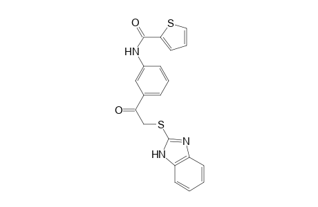 2-Thiophenecarboxamide, N-[3-[2-(1H-1,3-benzimidazol-2-ylthio)acetyl]phenyl]-