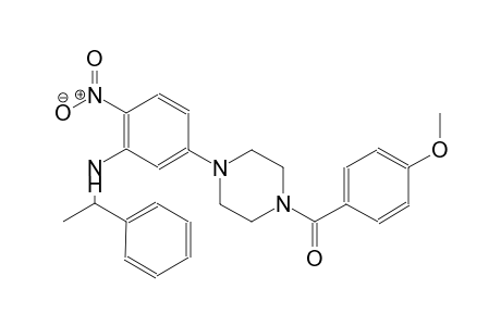 benzenemethanamine, N-[5-[4-(4-methoxybenzoyl)-1-piperazinyl]-2-nitrophenyl]-alpha-methyl-