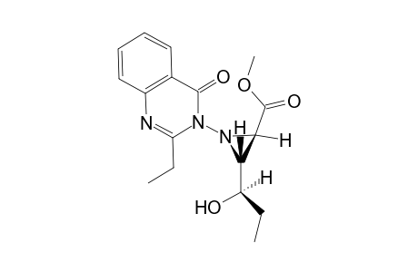Methyl 1-(2-ethyl-4-oxoquinazolin-3-yl)-3-(1-hydroxypropyl)aziridine-2-carboxylate