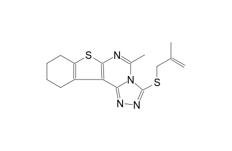 5-methyl-3-[(2-methyl-2-propenyl)sulfanyl]-8,9,10,11-tetrahydro[1]benzothieno[3,2-e][1,2,4]triazolo[4,3-c]pyrimidine