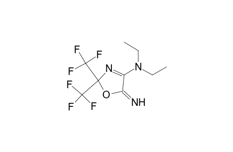 4-(diethylamino)-2,5-dihydro-5-imino-2,2-bis(trifluormethyl)oxazol
