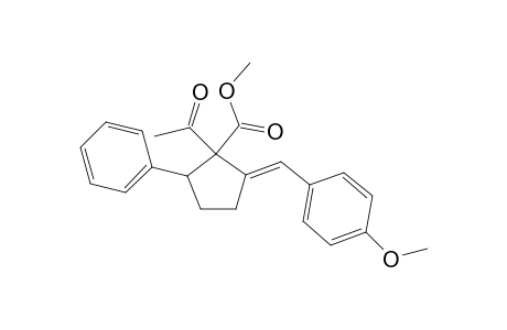 (E)-methyl 1-acetyl-2-(4-methoxybenzylidene)-5-phenylcyclopentanecarboxylate