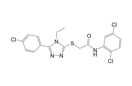 2-{[5-(4-chlorophenyl)-4-ethyl-4H-1,2,4-triazol-3-yl]sulfanyl}-N-(2,5-dichlorophenyl)acetamide