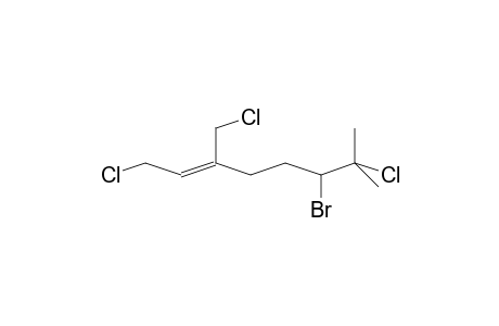 (Z)-6-bromanyl-1,7-bis(chloranyl)-3-(chloromethyl)-7-methyl-oct-2-ene