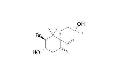[(-)-(2S,3S,6S,9R)-2-bromo-1,1,9-trimethyl-5-methylidenespiro[5.5]undec-7-ene-3,9-diol]