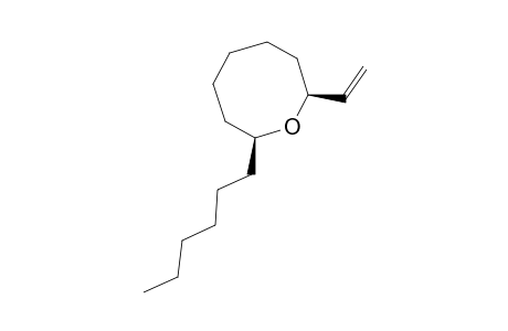 (2S*,8S*)-2-Hexyl-8-vinyloxocane