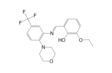 phenol, 2-ethoxy-6-[(E)-[[2-(4-morpholinyl)-5-(trifluoromethyl)phenyl]imino]methyl]-