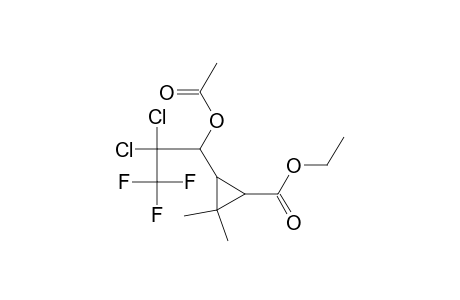 3-(1-acetoxy-2,2-dichloro-3,3,3-trifluoro-propyl)-2,2-dimethyl-cyclopropanecarboxylic acid ethyl ester