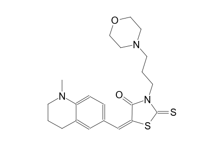 4-thiazolidinone, 3-[3-(4-morpholinyl)propyl]-5-[(1,2,3,4-tetrahydro-1-methyl-6-quinolinyl)methylene]-2-thioxo-, (5E)-
